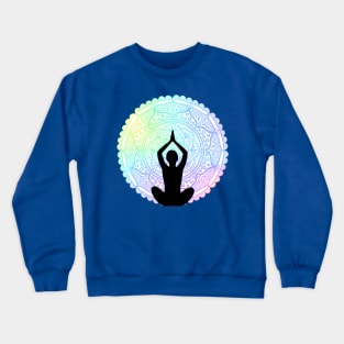 Rainbow Yoga Mandala Crewneck Sweatshirt